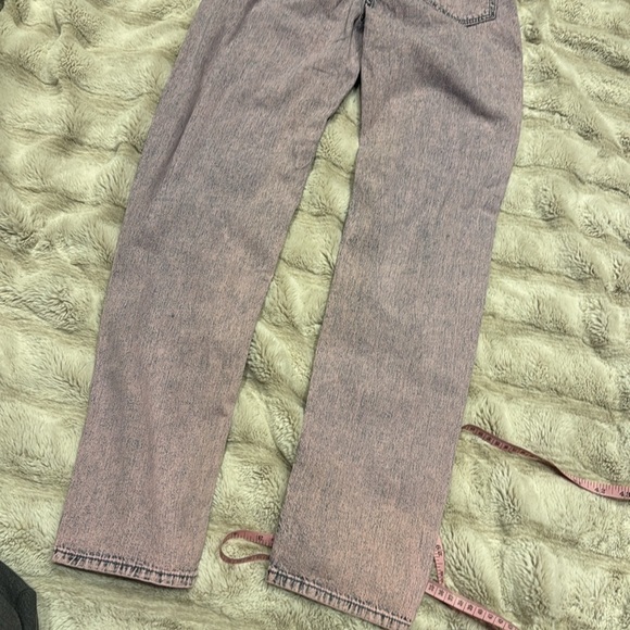 MOTHER Women's Straight Leg Jeans in Light Purple - Picture 9 of 14